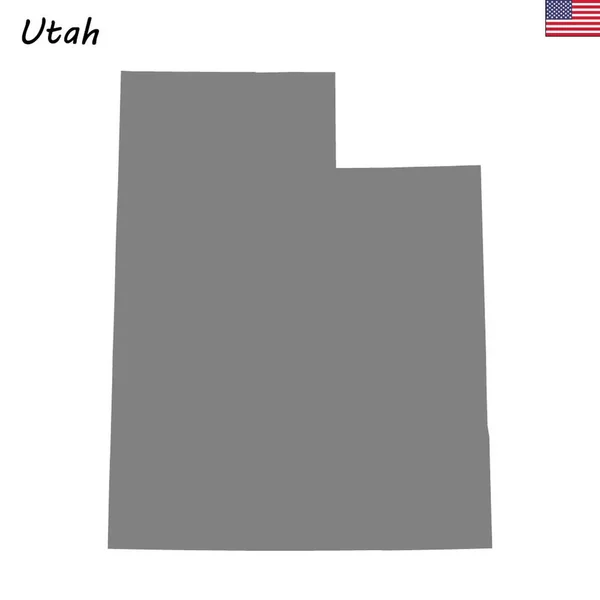 Mapa Alta Calidad Estado Estados Unidos Utah — Vector de stock