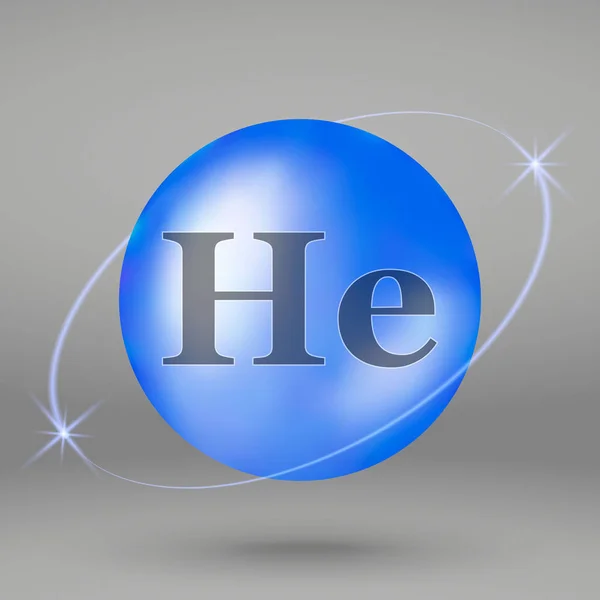 Ikon Helium Kapsul Penurunan Mineral Desain Kompleks Mineral - Stok Vektor