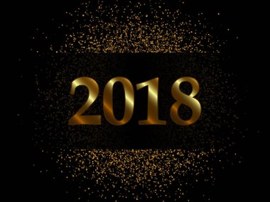 2018 kutlama kartı şablonu renkli vektör çizim