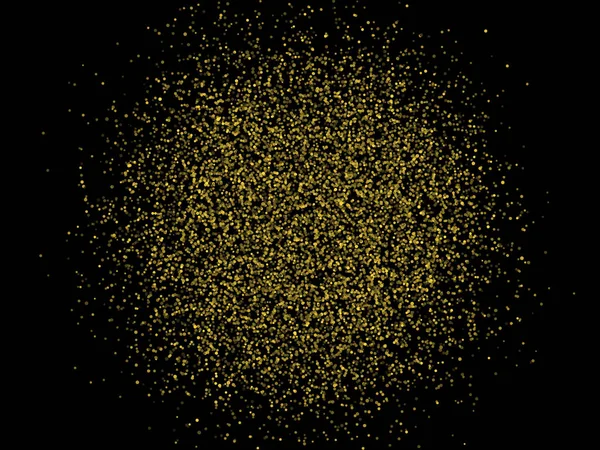 Barevné Vektorové Ilustrace Zlatými Ozdobnými Prvky Černém Pozadí Abstraktní Šablony — Stockový vektor