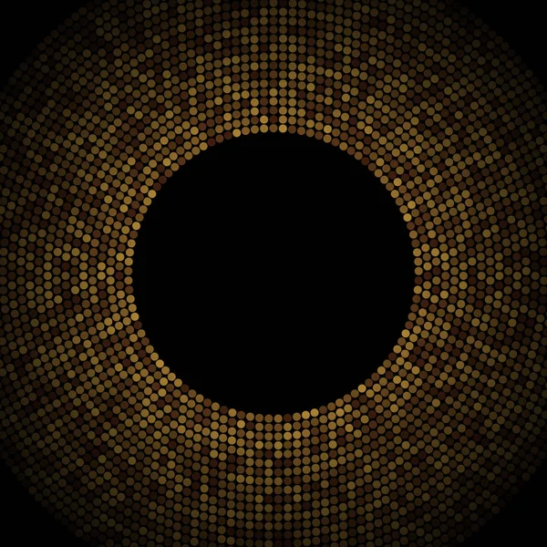 Барвисті Векторні Ілюстрації Золотими Декоративними Елементами Чорному Тлі Абстрактні Шаблони — стоковий вектор