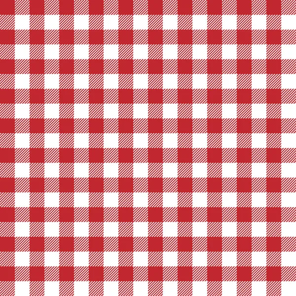 Gingham Nahtlose Karierte Muster Vektor — Stockvektor