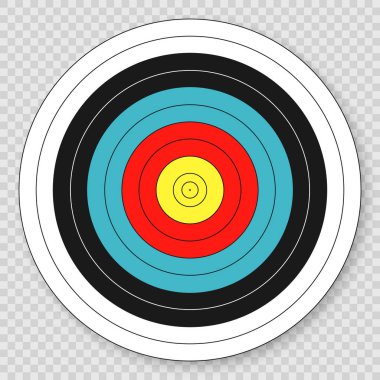 Gerçekçi hedef, 3d görüntü illüstrasyon kavramı