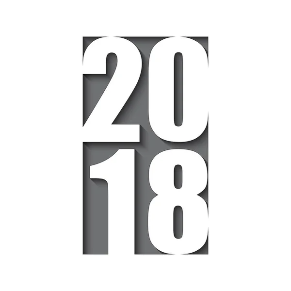 2018 幸せな新しい年のベクトルの背景 ベクトルのパンフレットのデザイン テンプレート — ストックベクタ