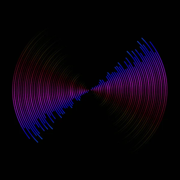 Multicolor Ljudvågen Från Equalizer Bakgrund Vektor Illustration — Stock vektor
