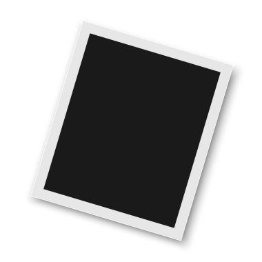 Yapışkan bant üzerinde gerçekçi vektör fotoğraf çerçevelemek. Fotoğraf tasarım şablonu. Vektör çizim.