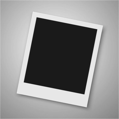 Yapışkan bant üzerinde gerçekçi vektör fotoğraf çerçevelemek. Fotoğraf tasarım şablonu. Vektör çizim.