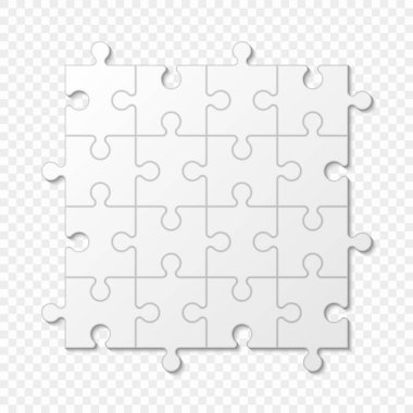 Parça iş sunumu bulmaca, vektör