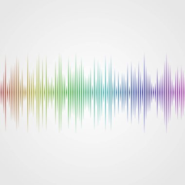 Equalizer'ı arka plan, vektör, resimde çok renkli ses dalgası