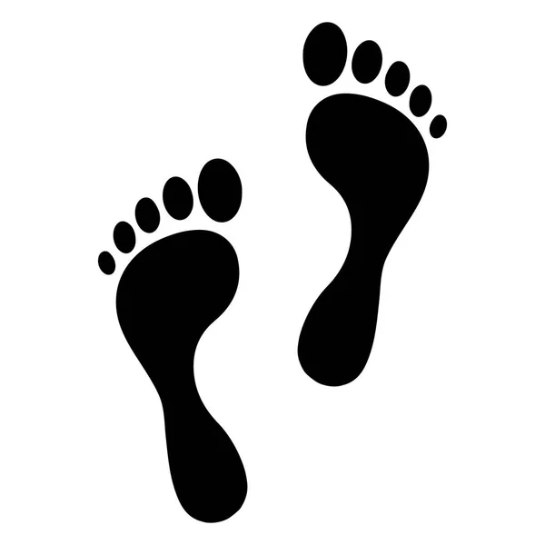 Human Foot Steps Vector Illustration — Stock Vector