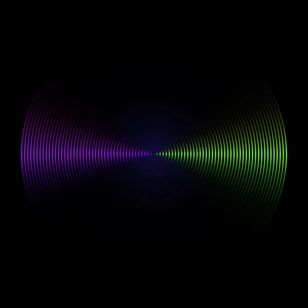 Многоцветная Звуковая Волна Эквалайзера Фон Вектор Иллюстрация — стоковый вектор
