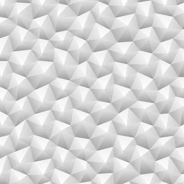 三角形の幾何学的な抽象的なホワイト ペーパー パターン背景 — ストックベクタ