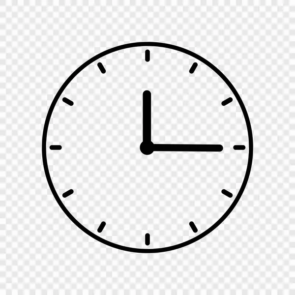 时钟图标 用于设计的矢量插图 — 图库矢量图片