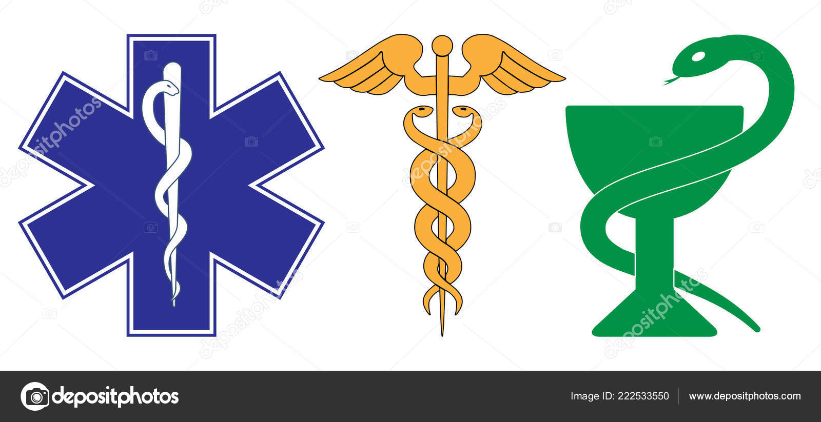 Image vectorielle Symbole Médical L'urgence Étoile Vie par  ©grebeshkovmaxim@gmail.com - 222533550, image size:1600x823