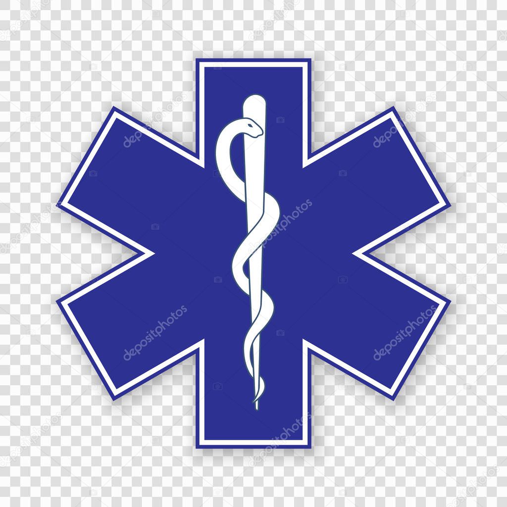 Medical symbol of the Emergency - Star of Life