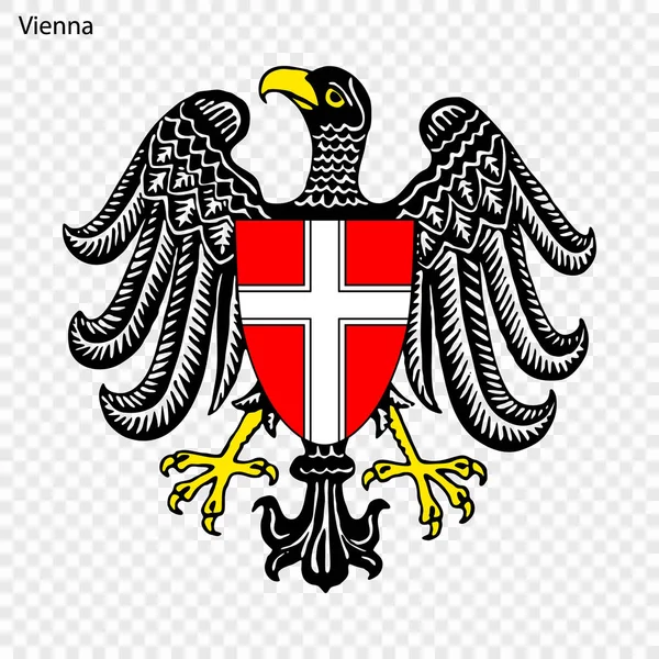 Emblema Viena Ciudad Austria Ilustración Vectorial — Vector de stock