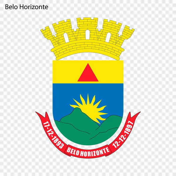 Lambang Belo Horizonte Kota Brasil Ilustrasi Vektor - Stok Vektor