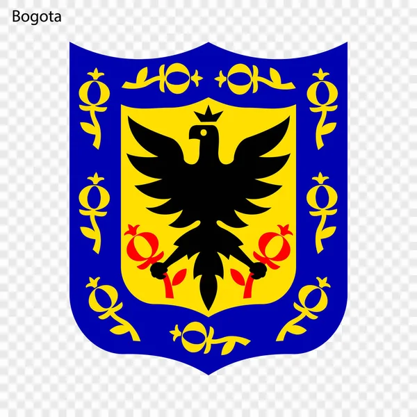 Emblema Bogotá Ciudad Colombia Ilustración Vectorial — Archivo Imágenes Vectoriales