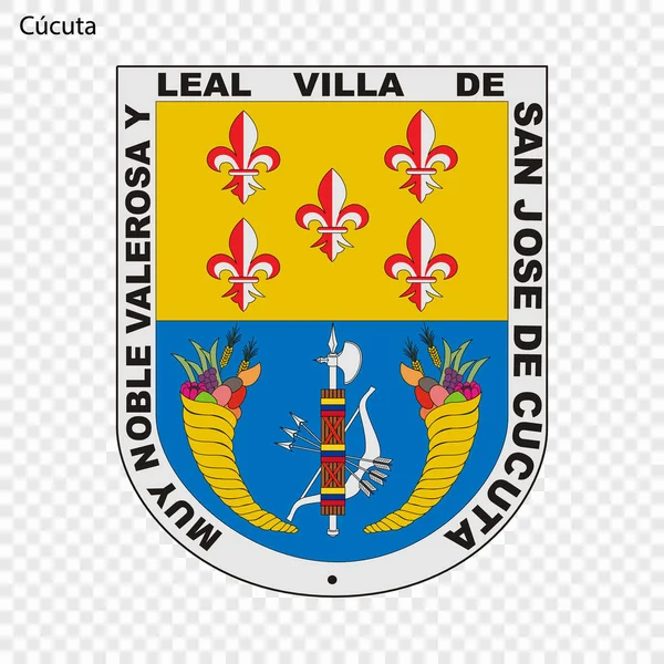 Emblema Cucuta Città Della Colombia Illustrazione Vettoriale — Vettoriale Stock