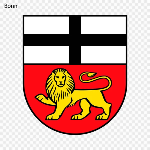 Emblem Von Bonn Stadt Deutschland Vektorillustration — Stockvektor