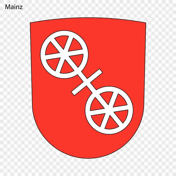 Emblema Maguncia Ciudad Alemania Ilustración Vectorial — Vector de stock