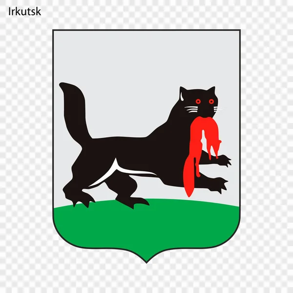 Emblema Irkutsk Illustrazione Vettoriale — Vettoriale Stock