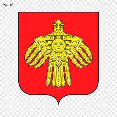 Amblem il. Vektör çizim