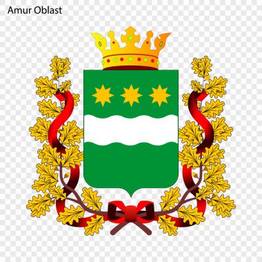 Amblem il. Vektör çizim