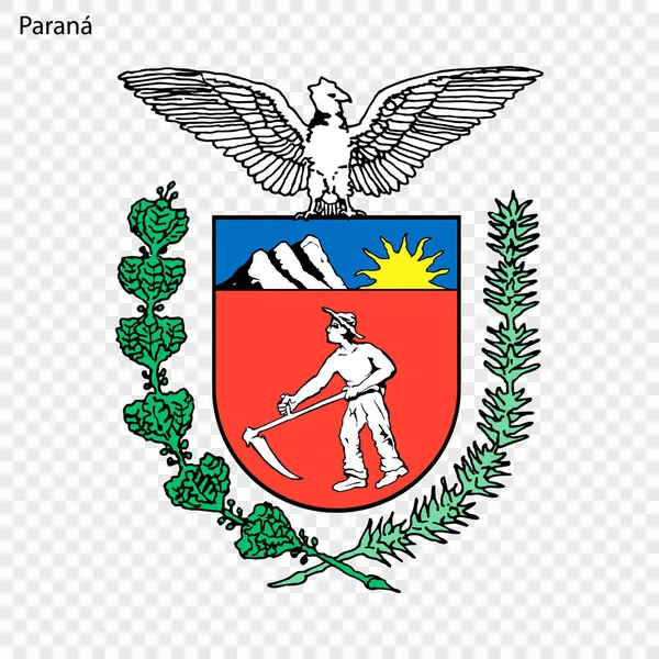 Provincia Emblema. Ilustración vectorial — Vector de stock
