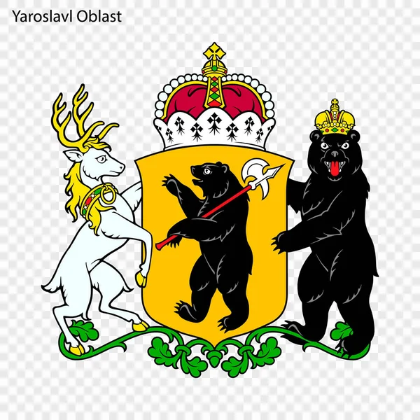 Provincia Emblema. Ilustración vectorial — Vector de stock