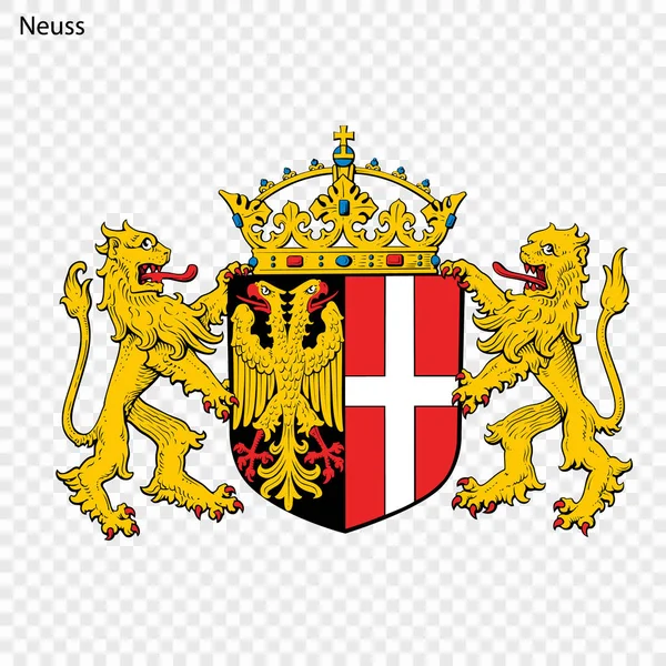 Emblema Neuss Ciudad Alemania Ilustración Vectorial — Archivo Imágenes Vectoriales