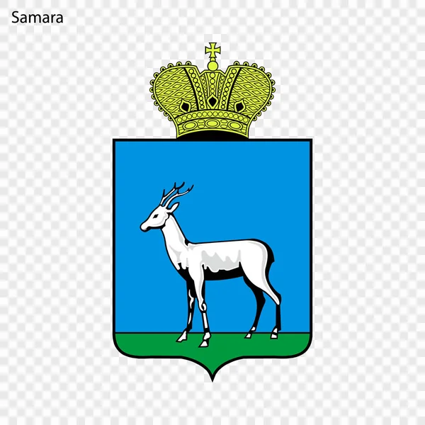 Emblema Samara Ilustração Vetorial —  Vetores de Stock