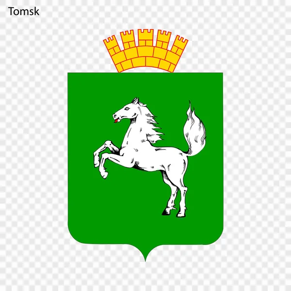 Emblem Tomsk Vektorillustration — Stock vektor