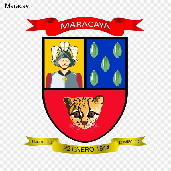 Emblema Maracay Città Del Venezuela Illustrazione Vettoriale — Vettoriale Stock