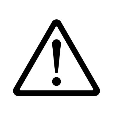 Tehlike işareti simge vektör. Dikkat dikkat illüstrasyon