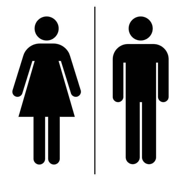 Icône Toilette Sur Fond Blanc Symbole Vectoriel — Image vectorielle