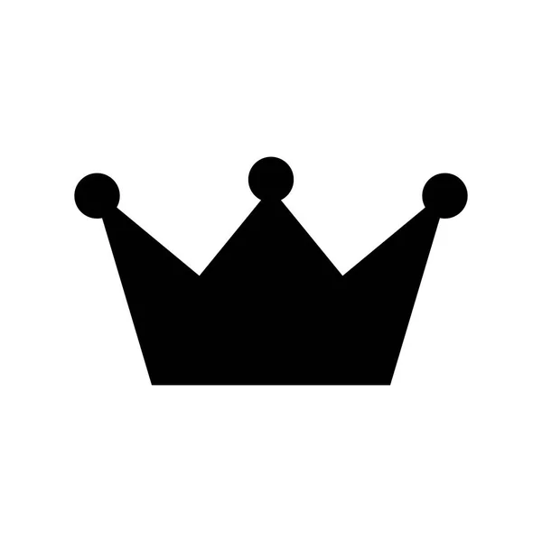 Иконка Короны Белом Фоне — стоковый вектор