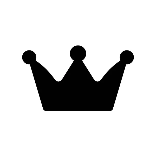 Иконка Короны Белом Фоне — стоковый вектор