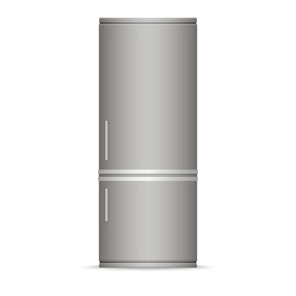 Modern Silver Refrigerator Home Appliances — Stock Vector