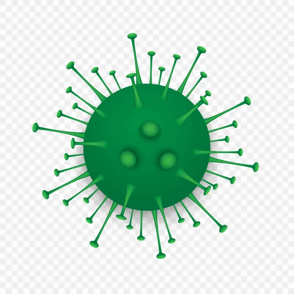 Векторные Клетки Вируса Бактерии Изолированы Белом Фоне — стоковый вектор