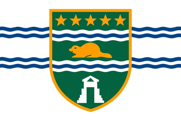 Простий Прапор Суррей Місто Канади Правильний Кольорів Пропорції — стоковий вектор