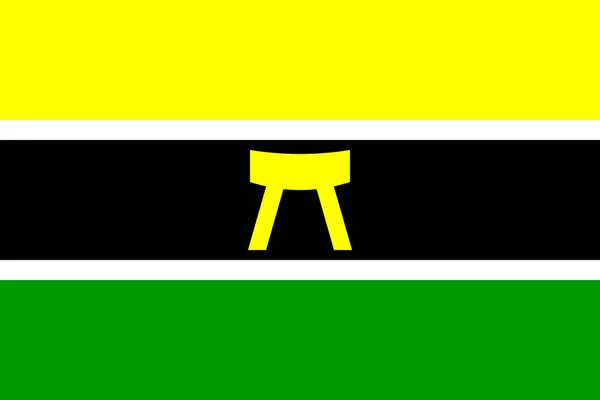 Bandeira Histórica Império Ashanti — Vetor de Stock