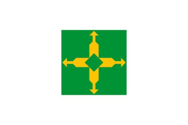 Basit bayrak devlet Brezilya'nın. Distrito Federal