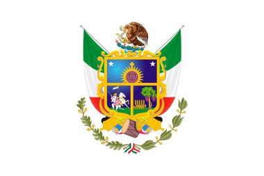Basit bayrak Meksika devlet, Queretaro de Arteaga
