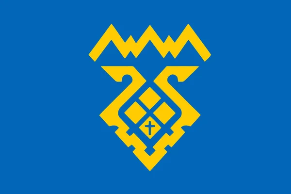 Enkla Flagga Tolyatti Rätt Storlek Andel Färger — Stock vektor
