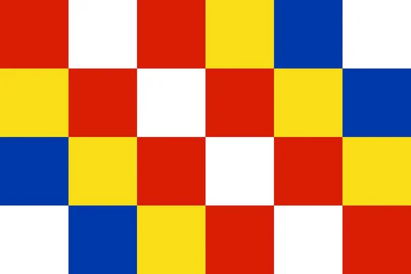 Simple Bandera Amberes Estado Bélgica — Vector de stock