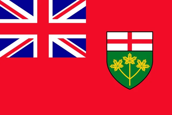 Простий Прапор Провінції Канади Онтаріо — стоковий вектор
