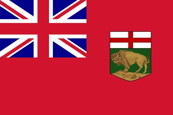Простий Прапор Провінції Канади Манітоба — стоковий вектор
