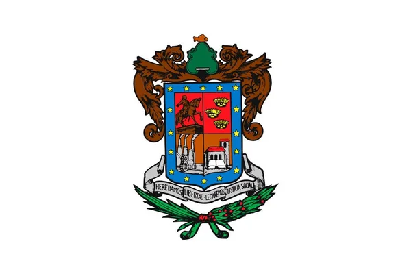 Stato Bandiera Semplice Del Messico Michoacan Ocampo — Vettoriale Stock