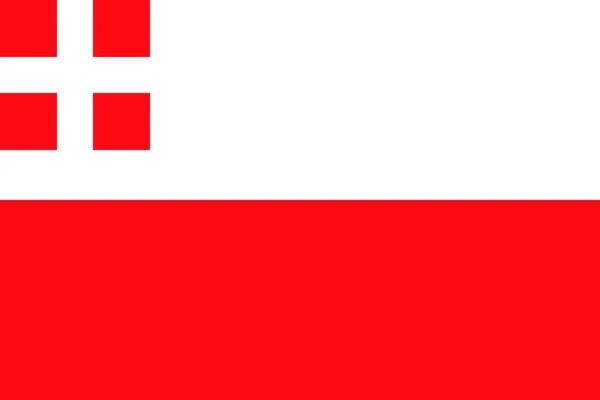 위트레흐트의 간단한 국기는 네덜란드의 — 스톡 벡터